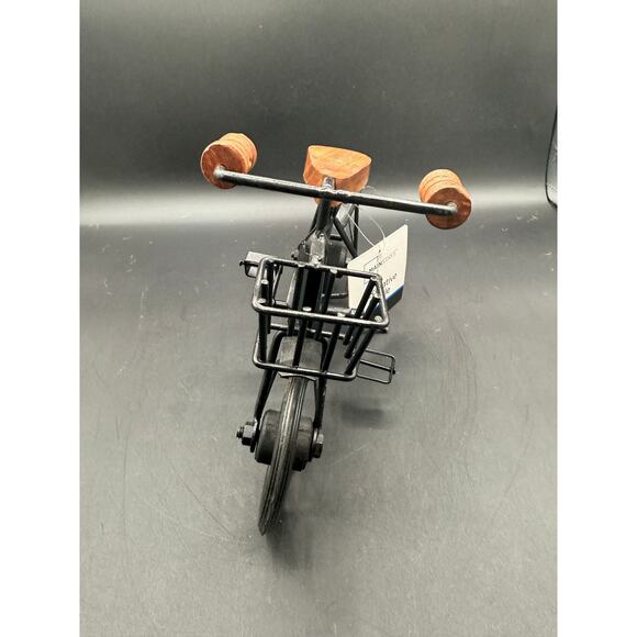 Mainstays Bike Retro Large Bicycle Black Wooden Seat and Handles 11.5" - Picture 4 of 6